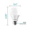 Luxrite A19 LED Light Bulbs 9W (60W Equivalent) 800LM 3000K Soft White Dimmable E26 Base 24-Pack LR21421-24PK